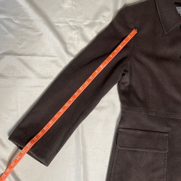 Ann Taylor 3/4 Single Breasted Wool Brown Coat - Picture 15 of 15